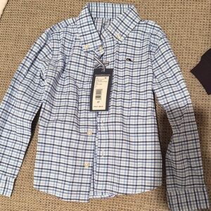 Vineyard Vines Light Blue Plaid Button Down Shirt